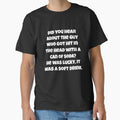 Funny Sarcastic Pun Humor Did You Hear About The Guy Who Got Hit In The Head by fantasticdesign
