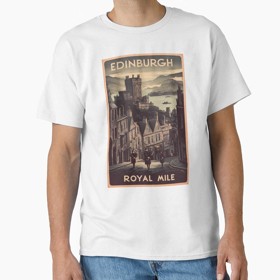 Edinburgh Vintage Travel Poster by TravelerRat