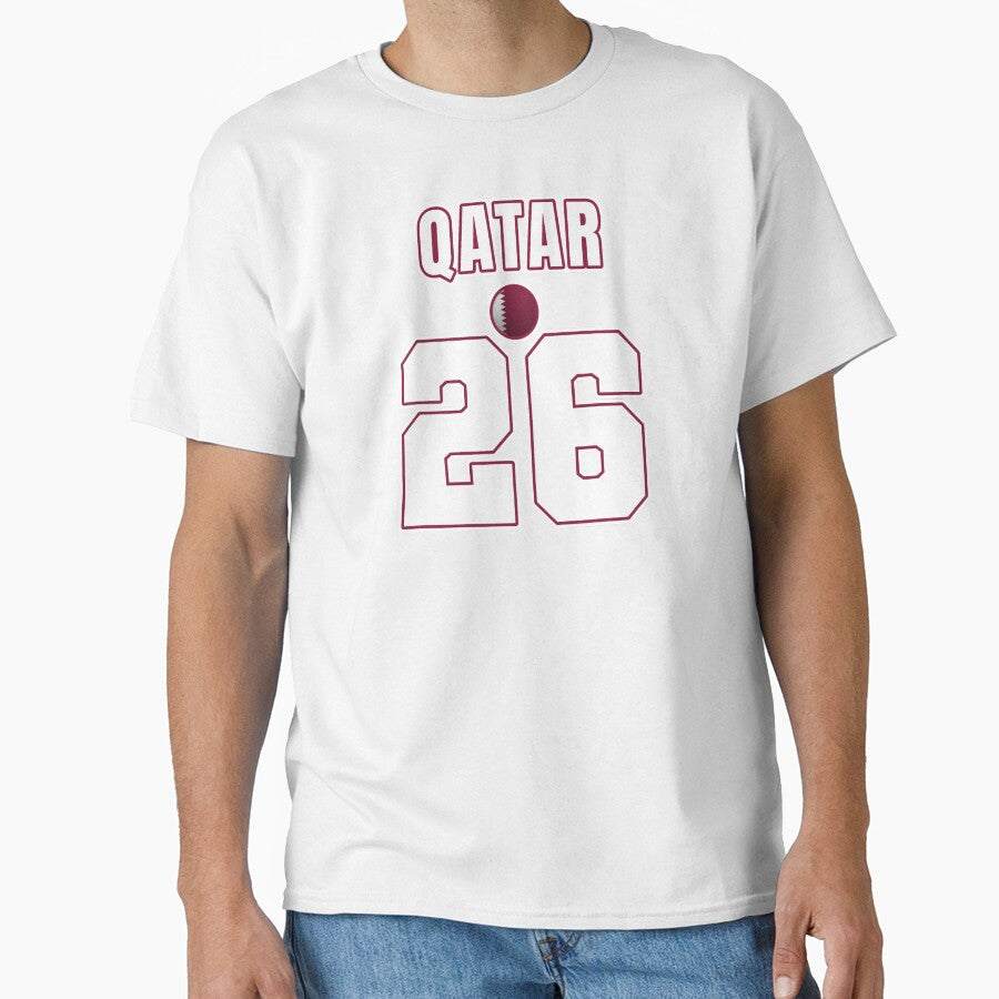 Qatar 26 Football Shirt Style Design – Qatar National Team Apparel by The Hairy Melon