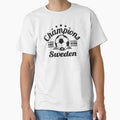 Champions Are Born In Sweden , football fans vintage gift by lamjar-art