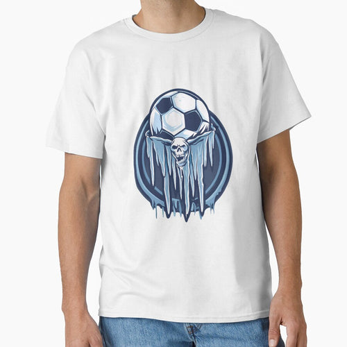 "Team spirit: the football team with skull and ball" by Art-Vortex-fr