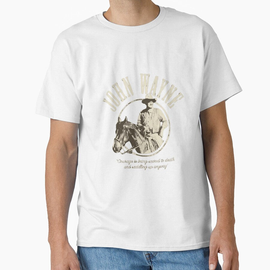 John Wayne Cowboy Western Vintage Shirt by PowerSSales