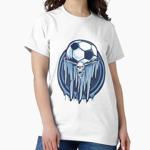"Team spirit: the football team with skull and ball" by Art-Vortex-fr