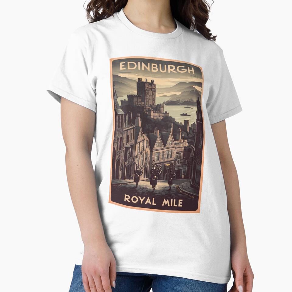 Edinburgh Vintage Travel Poster by TravelerRat
