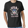 USA FIELD HOCKEY PLAYER .. HOCKEY SKULL WITH USA FLAG by Obinne
