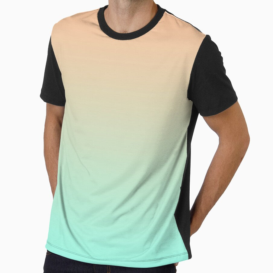 Cool Peach and Teal Blue Gradient by Kodexstore