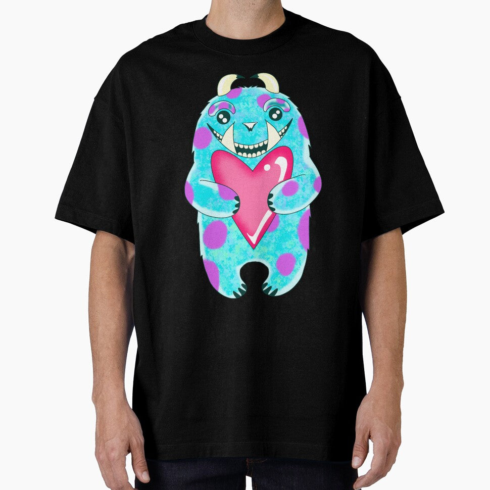 Purple Spot Monster With Heart by missmann