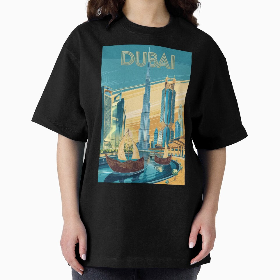 Dubai Vintage Travel Poster by TravelerRat