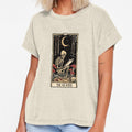 The Reader antique tarot cartomancy - skull and mushrooms with moon by Fantasy Cache
