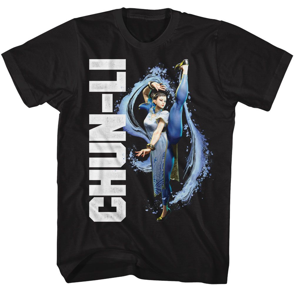 Street Fighter - Chun Li Splatter Kick Boyfriend Tee Hoodie, Sweatshirt | CiraTrend.com