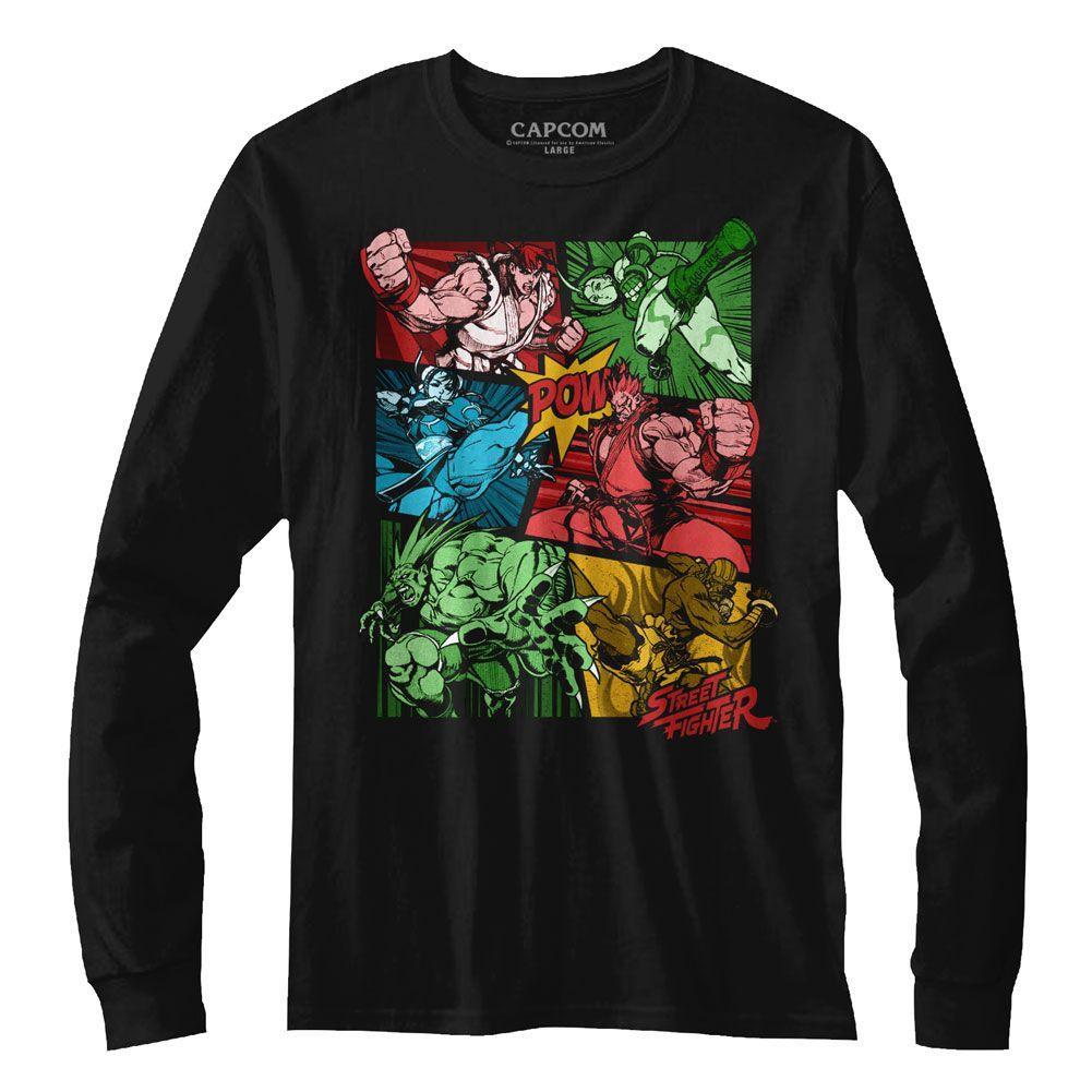 Street Fighter Comic Long Sleeve Boyfriend Tee Hoodie, Sweatshirt | CiraTrend.com