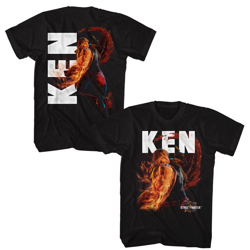 Street Fighter - Ken Character Boyfriend Tee Hoodie, Sweatshirt | CiraTrend.com