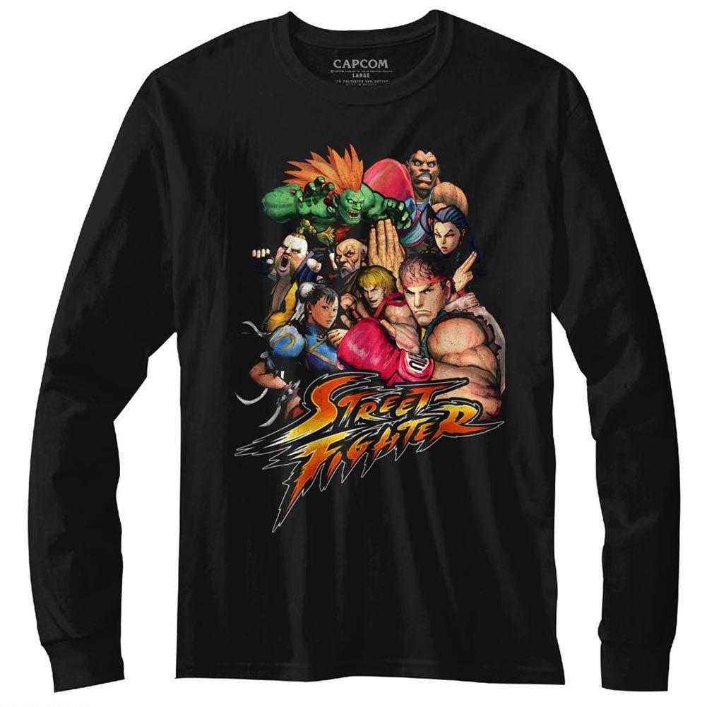 Street Fighter Stftr Long Sleeve Boyfriend Tee Hoodie, Sweatshirt | CiraTrend.com