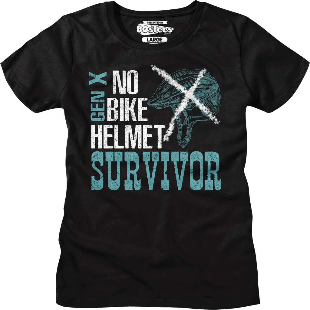 Womens No Bike Helmet Survivor Shirt Hoodie, Sweatshirt | CiraTrend.com (Image 1)