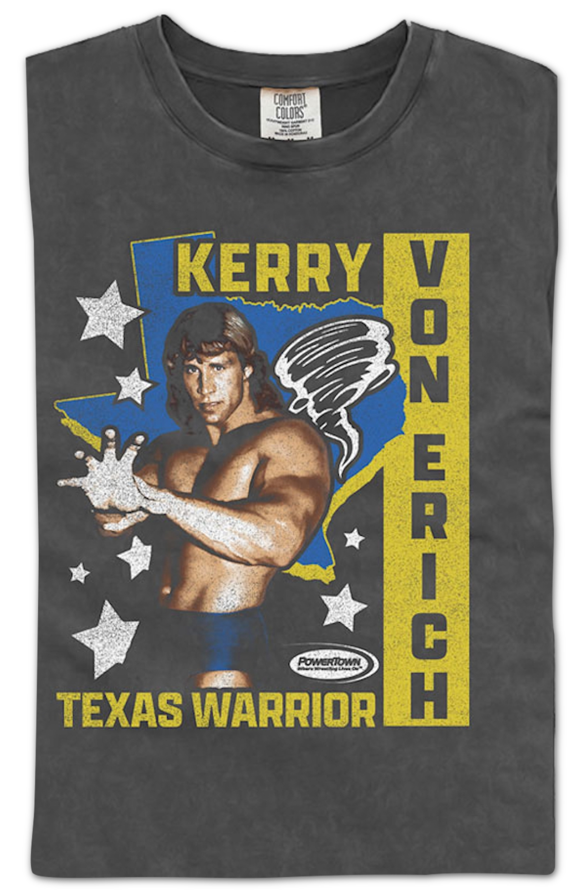 Texas Warrior Stars Kerry Von Erich Comfort Colors Brand T-Shirt Hoodie, Sweatshirt | CiraTrend.com (Image 2)