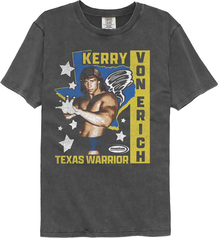 Texas Warrior Stars Kerry Von Erich Comfort Colors Brand T-Shirt Hoodie, Sweatshirt | CiraTrend.com (Image 1)