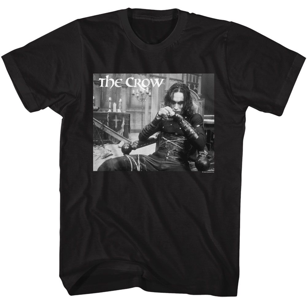 The Crow - Draven In Chair Boyfriend Tee Hoodie, Sweatshirt | CiraTrend.com