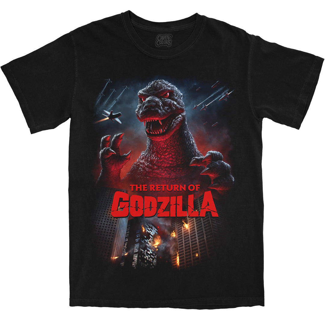 THE RETURN OF GODZILLA: 40TH ANNIVERSARY - T-SHIRT (COMFORT COLORS) Hoodie, Sweatshirt | CiraTrend.com (Image 1)