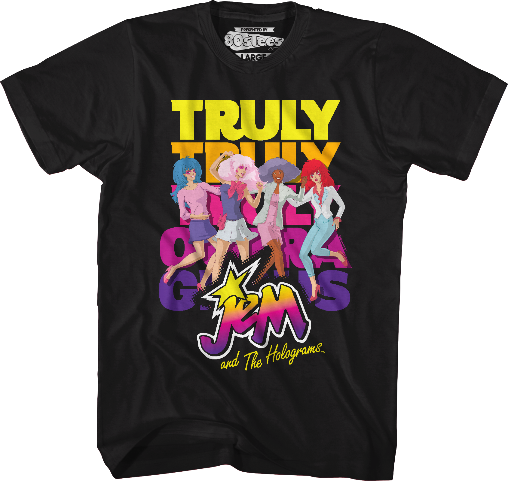 Truly Outrageous Group Pose Jem And The Holograms T-Shirt Hoodie, Sweatshirt | CiraTrend.com (Image 1)