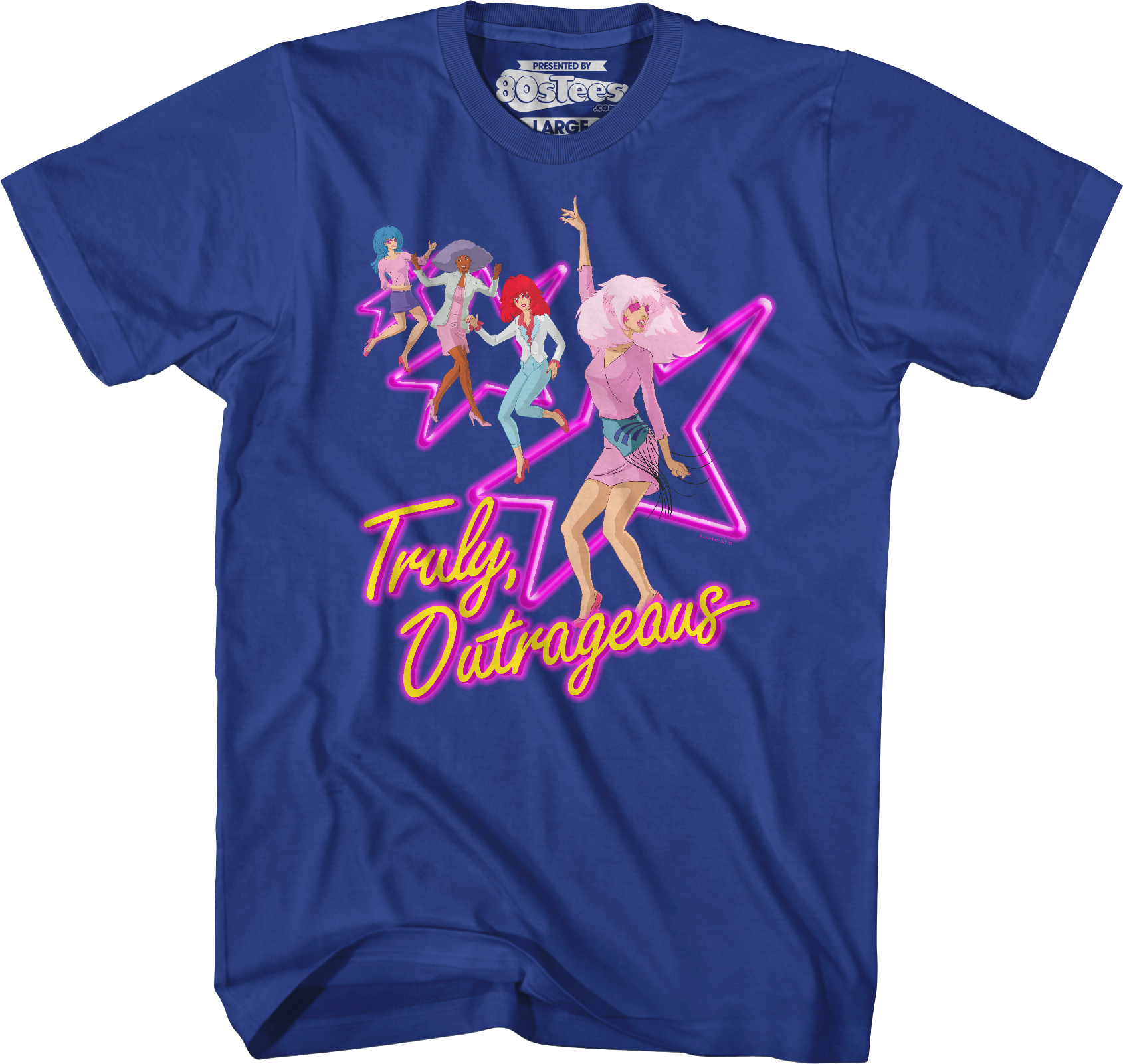 Truly Outrageous Rock Stars Jem And The Holograms T-Shirt Hoodie, Sweatshirt | CiraTrend.com (Image 1)