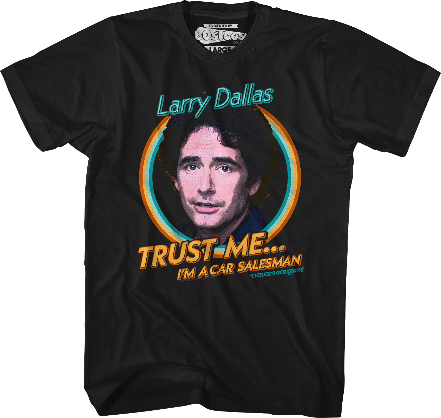 Trust Me I'm A Car Salesman Three's Company T-Shirt Hoodie, Sweatshirt | CiraTrend.com (Image 1)