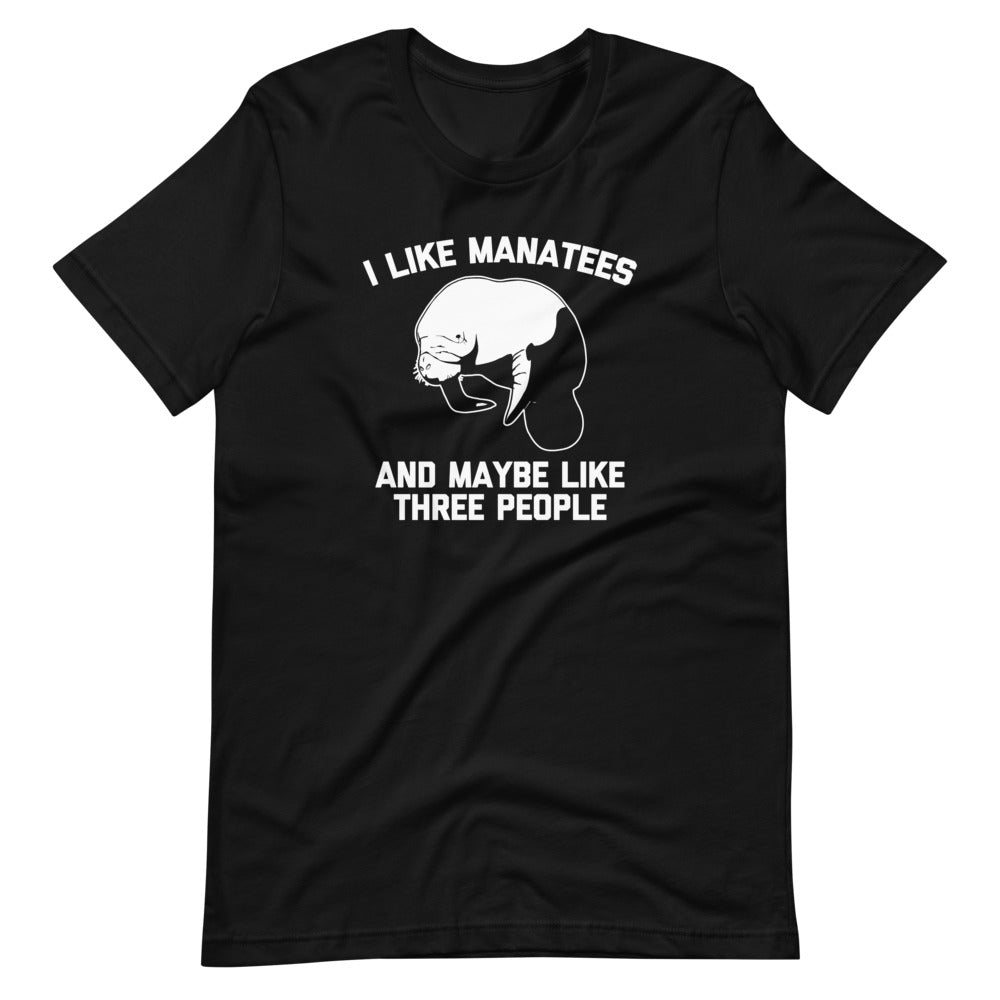 I Like Manatees & Maybe Like Three People T-Shirt (Unisex) Hoodie, Sweatshirt | CiraTrend.com (Image 2)