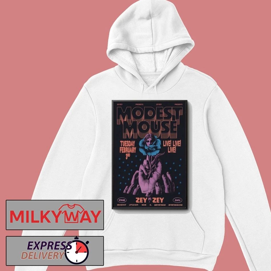Modest Mouse February 3 2026 Miami FL Poster shirt