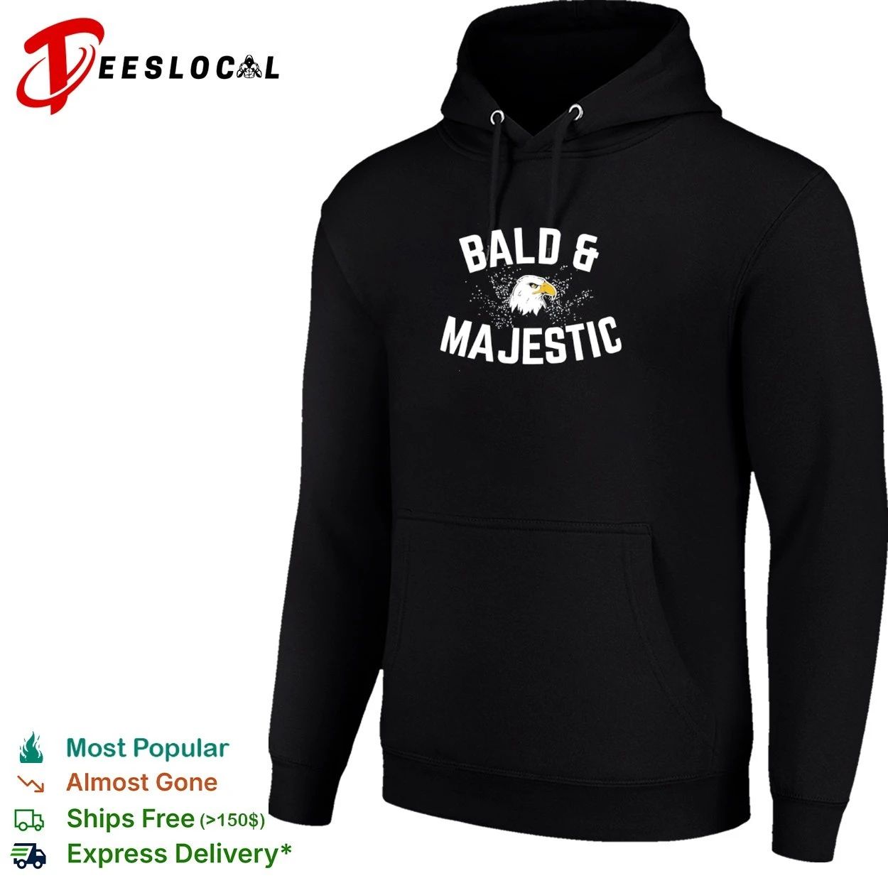 Bald & Majestic eagle funny humor T-shirt