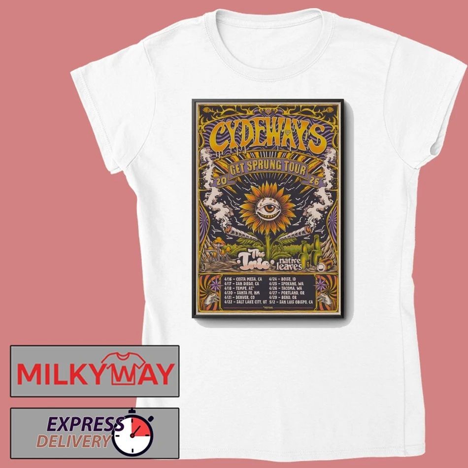 Cydeways Get Sprung 2026 Shows Poster shirt