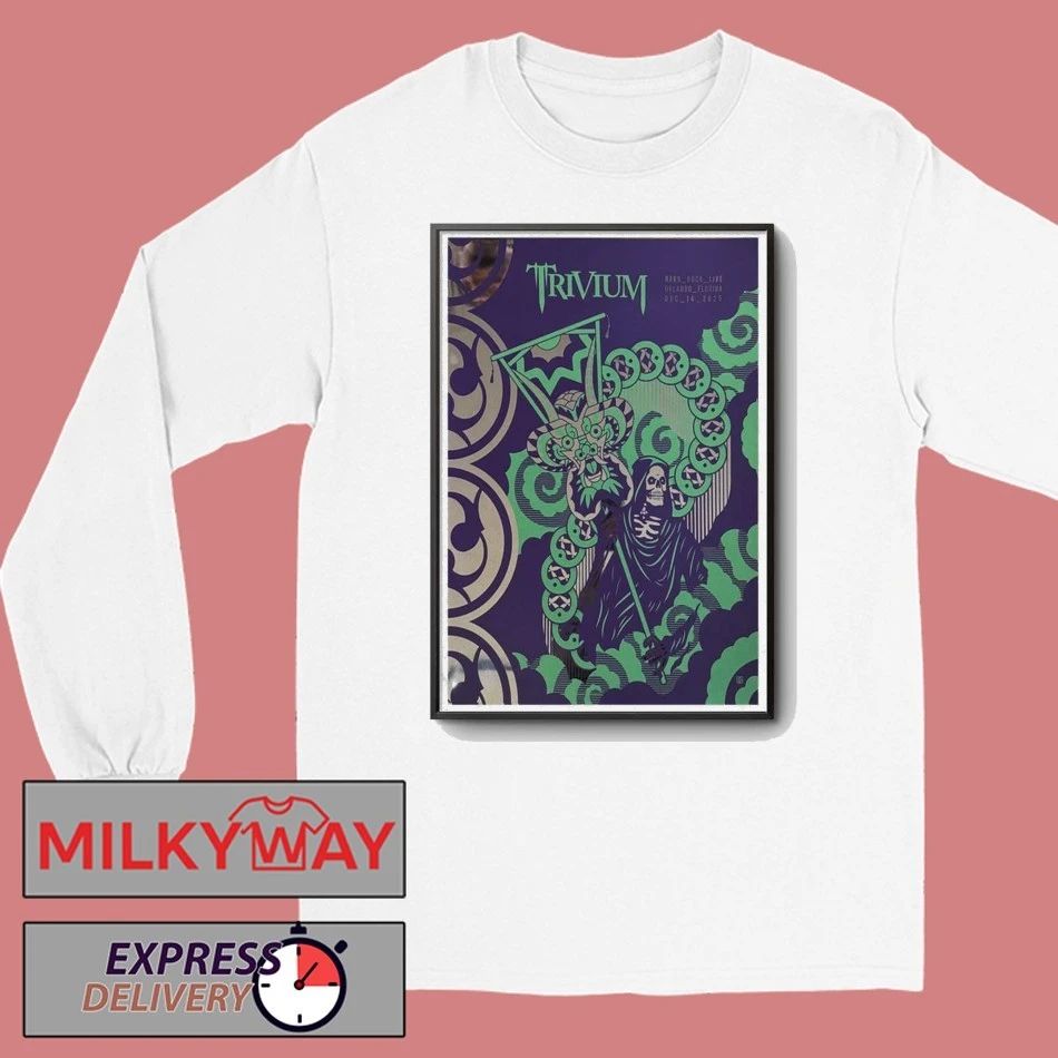 Poster Trivium Orlando, FL Dec 14 2025 shirt