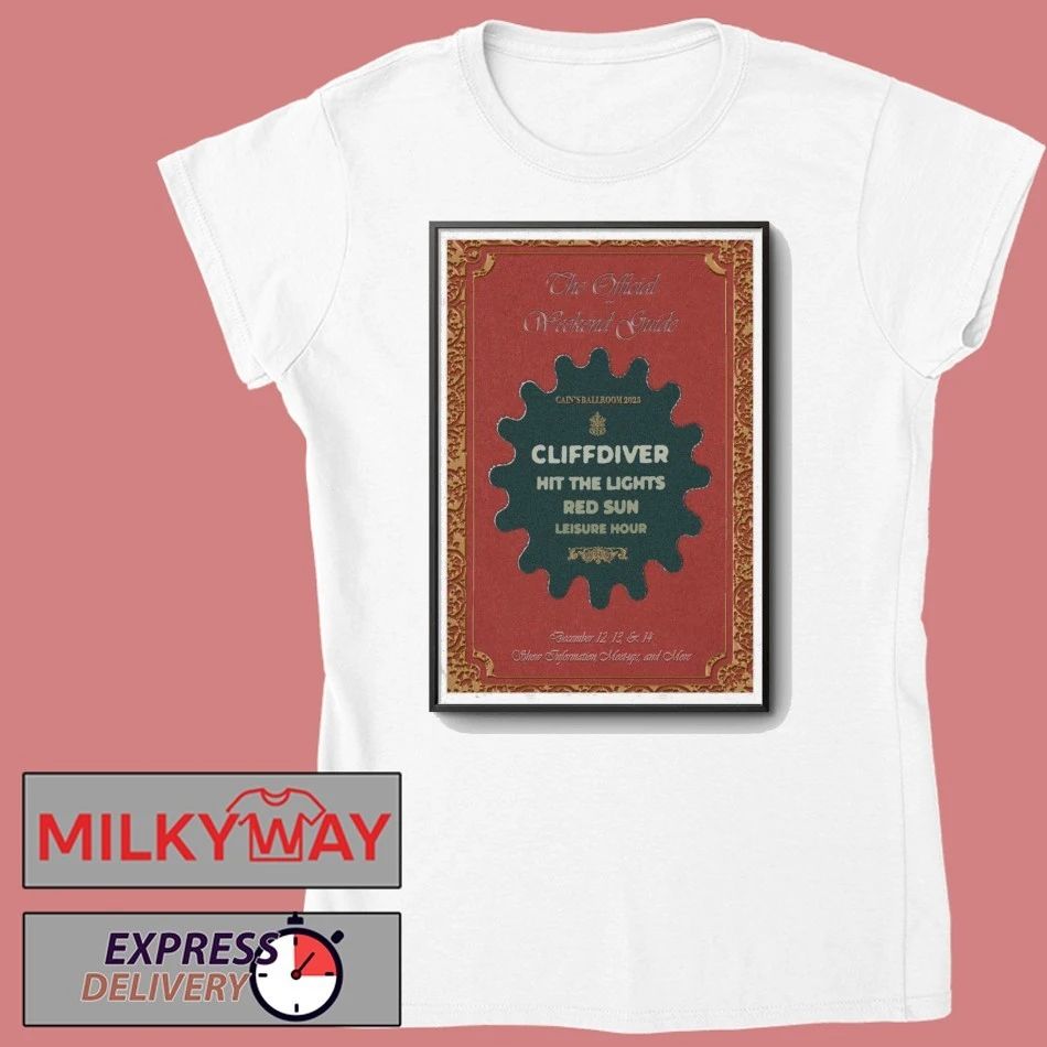 The Cliffdiver & Weekend Guide Poster 14 2025 Cain’s Ballroom shirt