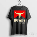 Classic Howdy Putos Bull Skull Country Western Graphic Ornaments