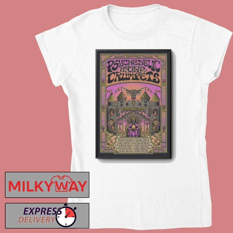 Psychedelic Porn Crumpets Europe Tour 2026 Poster shirt