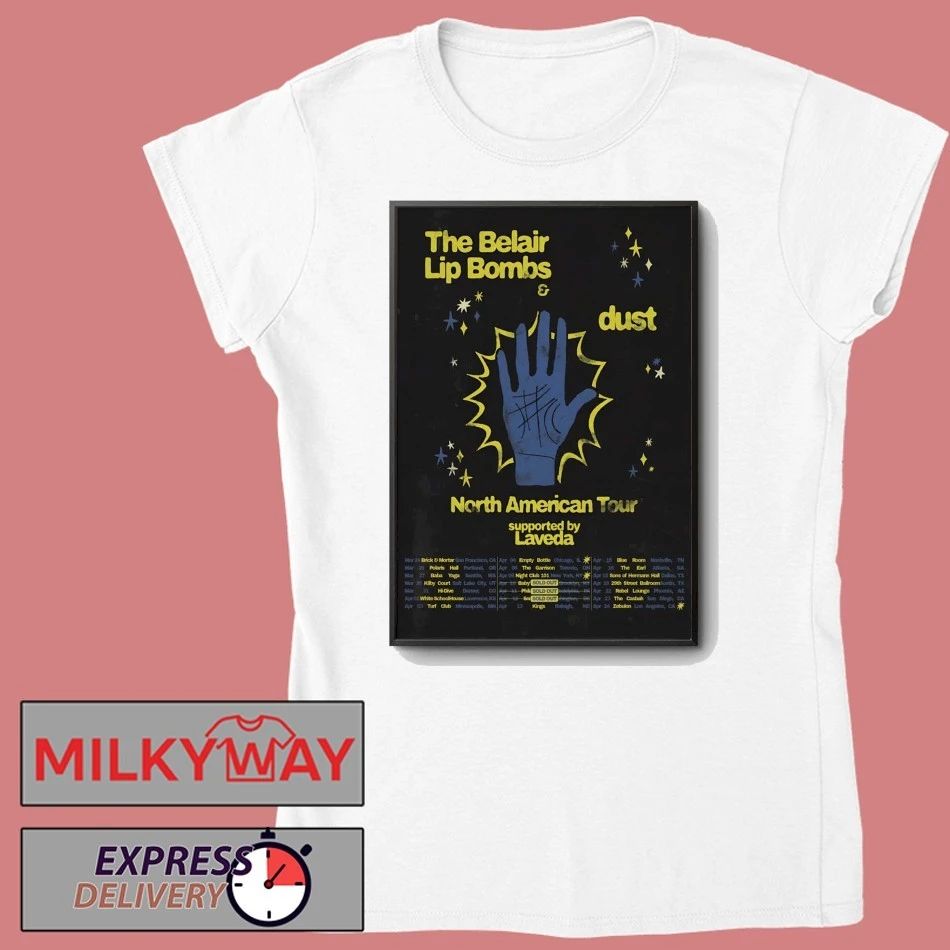 Poster The Belair Lip Bombs Tour North American 2026 shirt