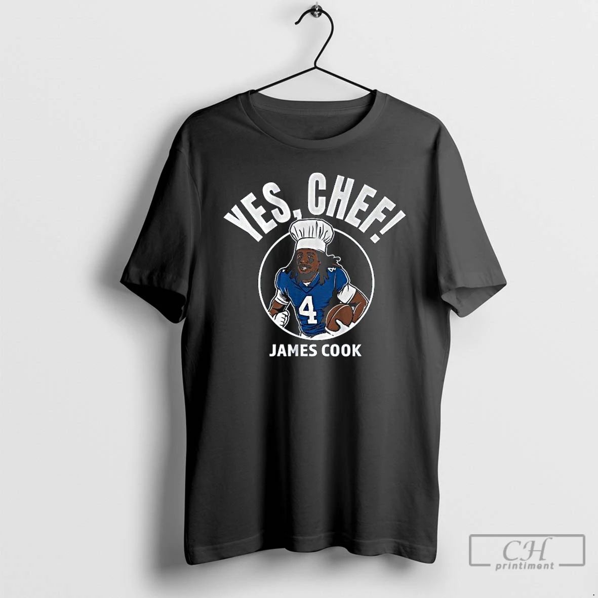 Classic James Cook Yes Chef Long Sleve T Shirts