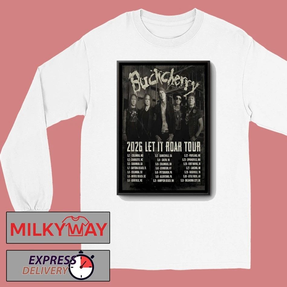 Buckcherry Let It Roar Tour 26 Poster shirt