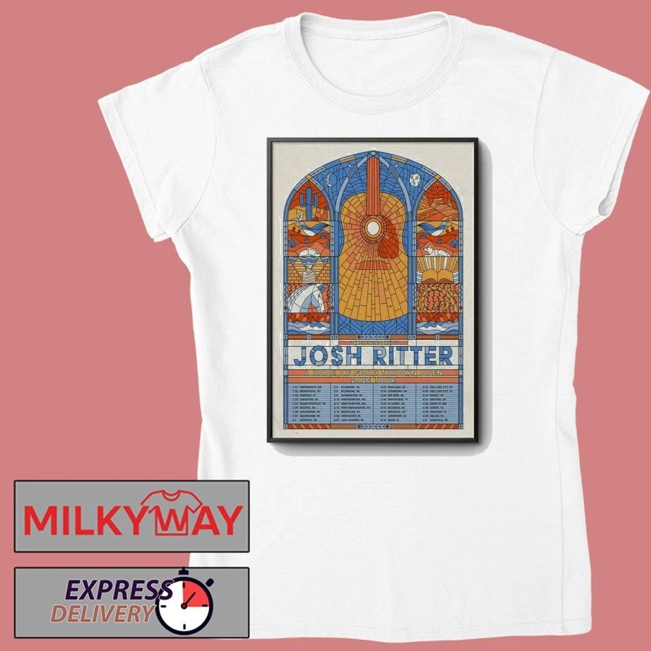Josh Ritter A Book Of Gold Thrown Open 2026 Tour Poster shirt
