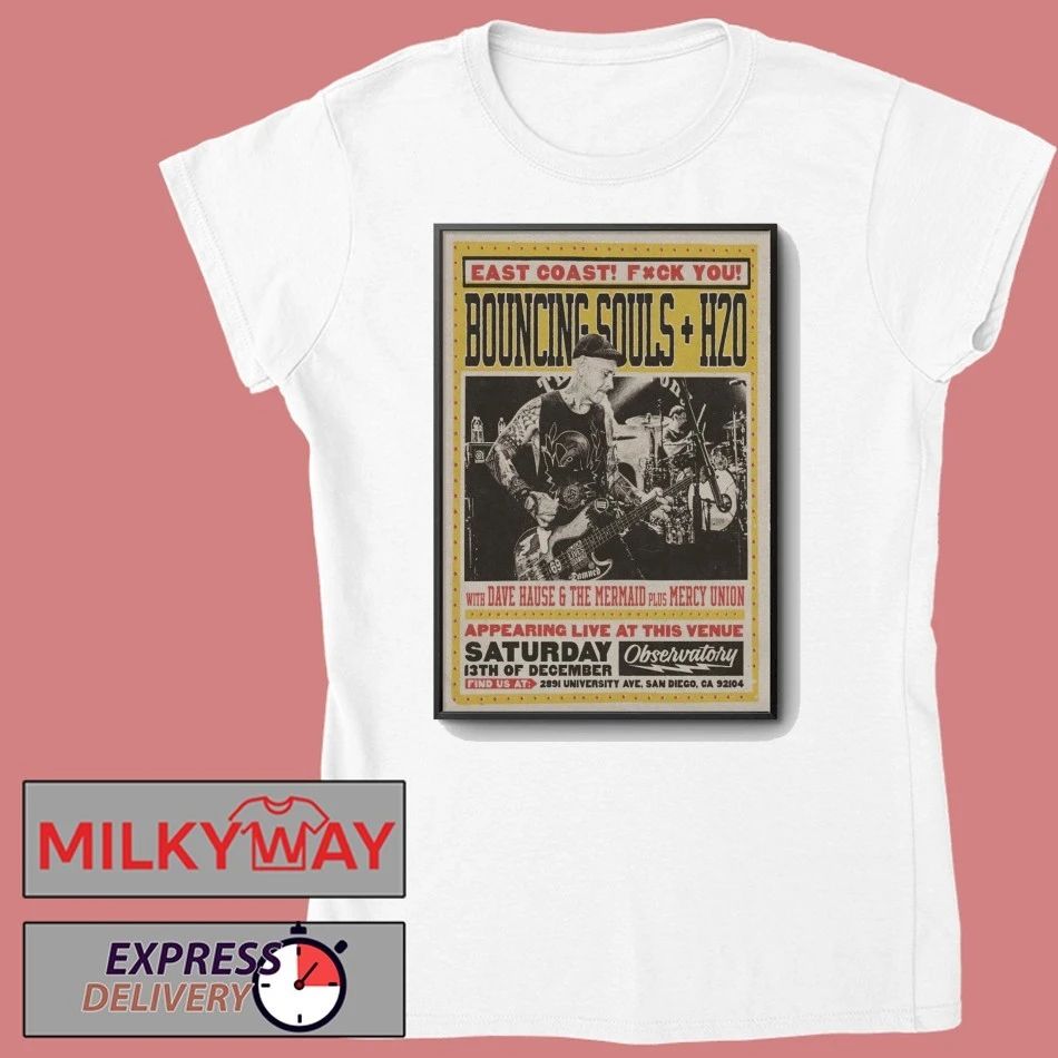 The Bouncing Souls Dec 13 2025 The Observatory North Park San Diego CA Poster shirt