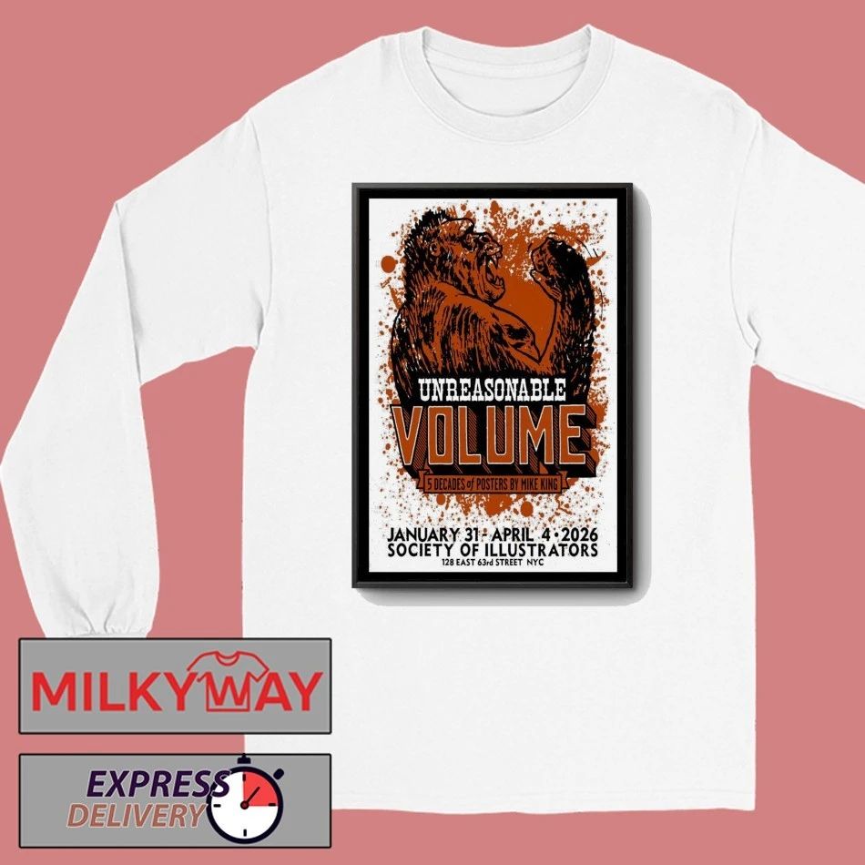 Five Decades of Posters by Mike King Society of Illustrators shirt