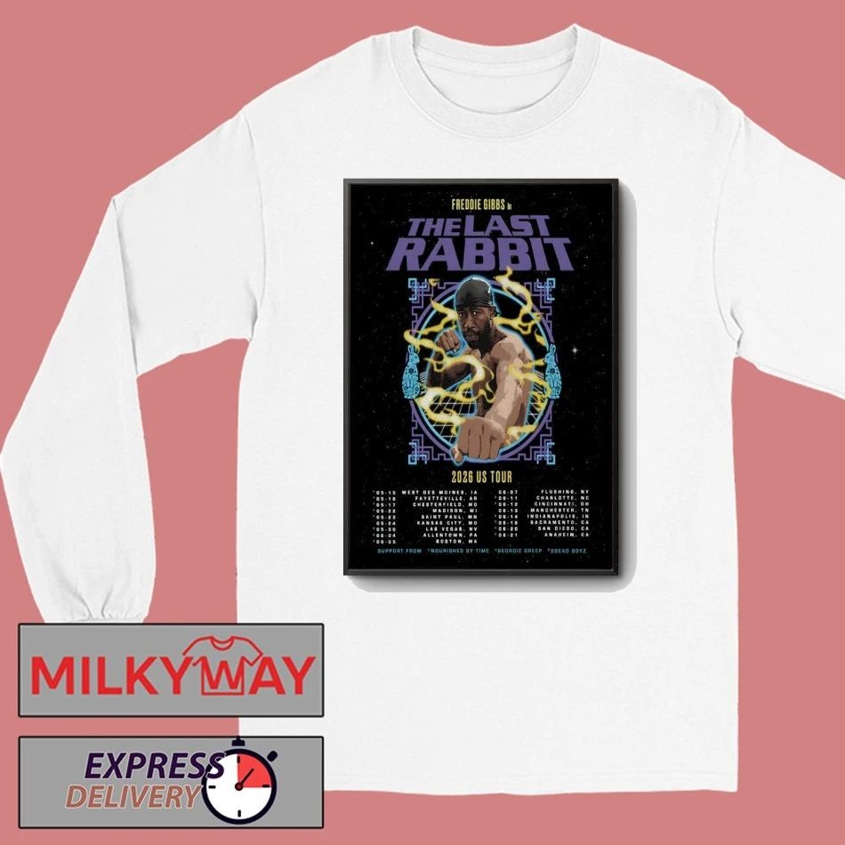 Freddie Gibbs The Last Rabbit Tour 2026 Poster shirt
