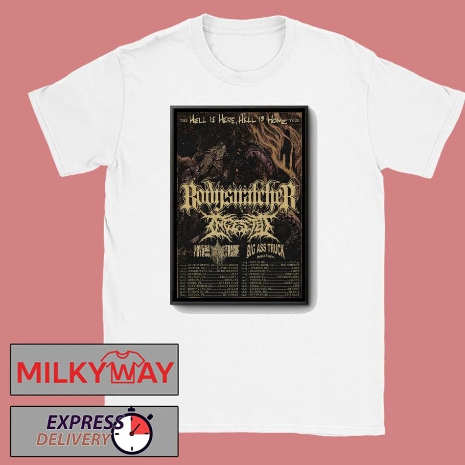 Bodysnatcher The Hell Is Here, Hell Is Home Tour 2026 Poster shirt