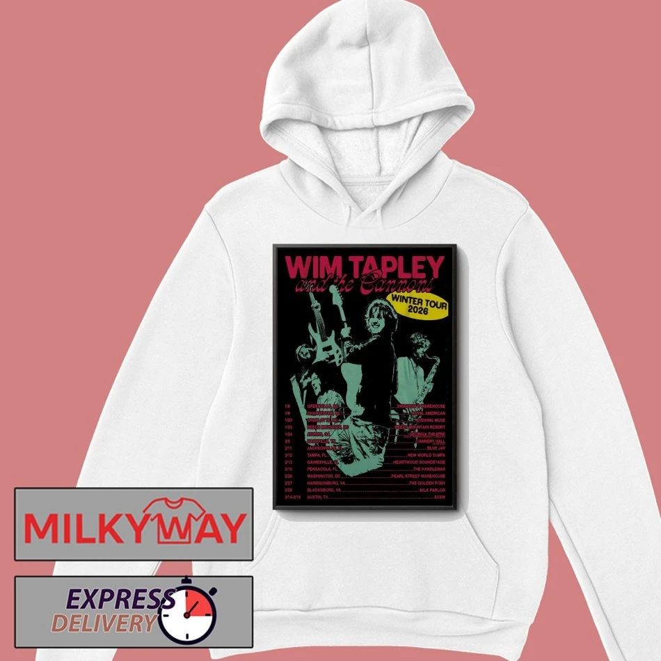 Wim Tapley And The Cannons Poster 2026 Winter Tour shirt