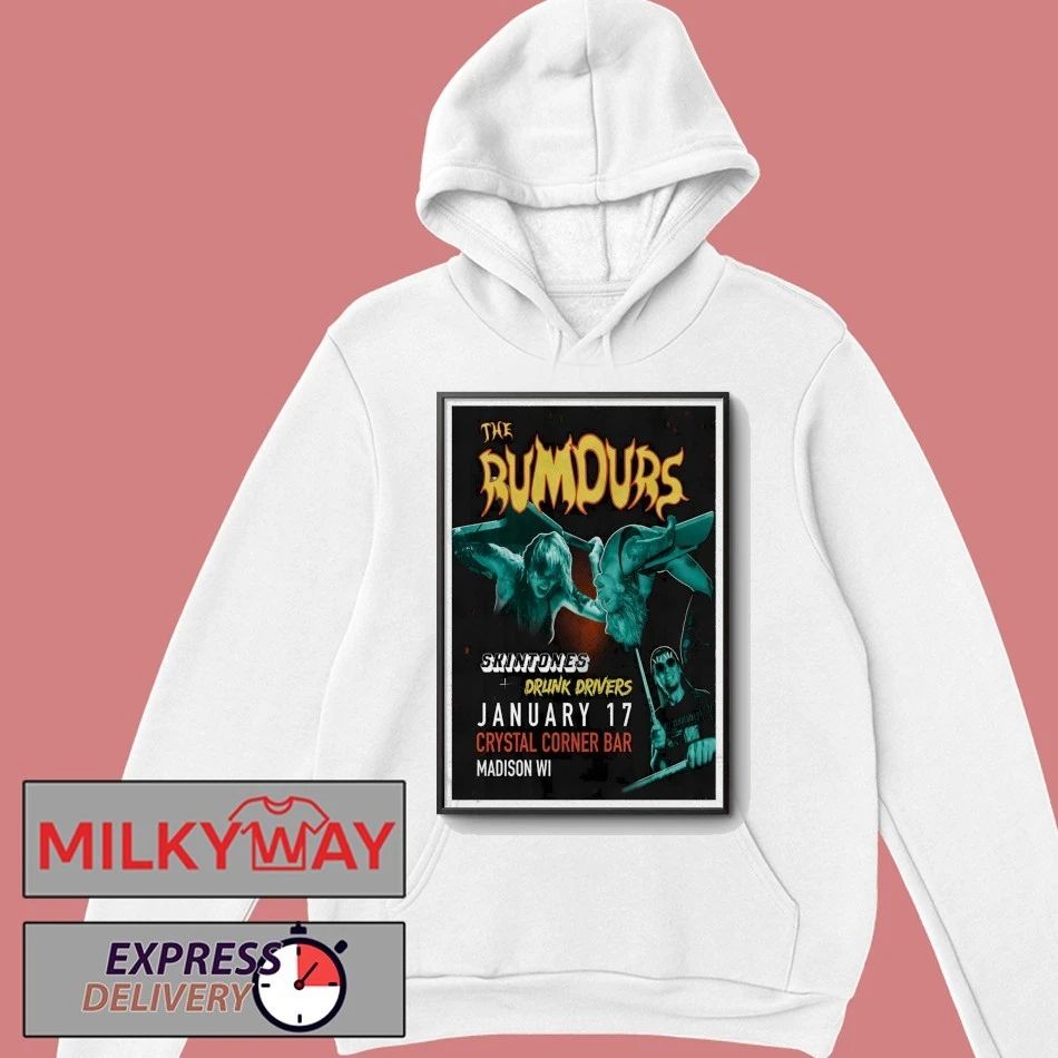 The Rumours 1.17.2026 Crystal Corner Bar In Madicon WI Poster shirt