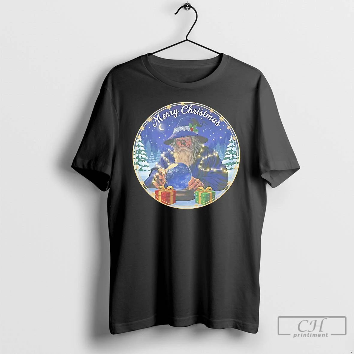 Classic Wizard Merry Christmas 2025 T Shirts