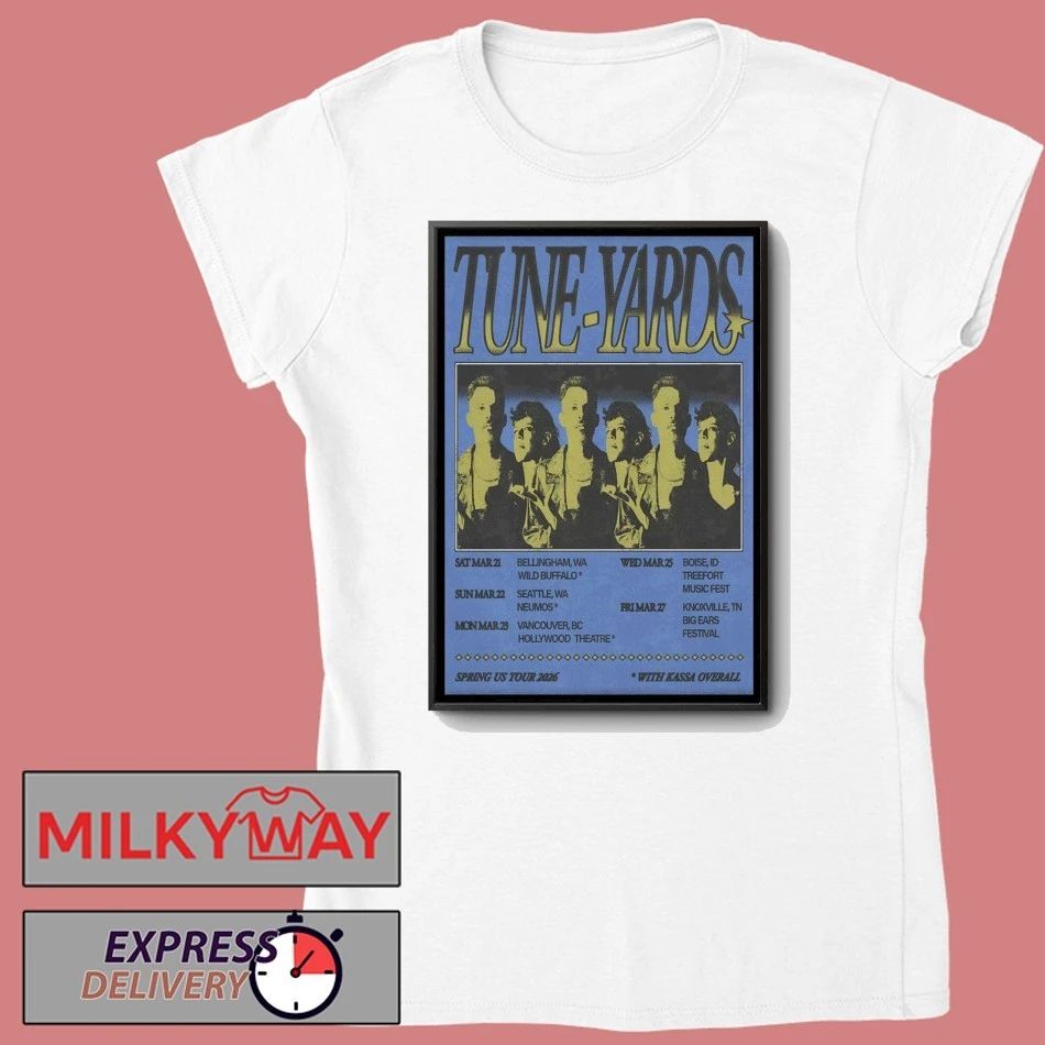 Tune Yards Spring US Tour 2026 Poster shirt