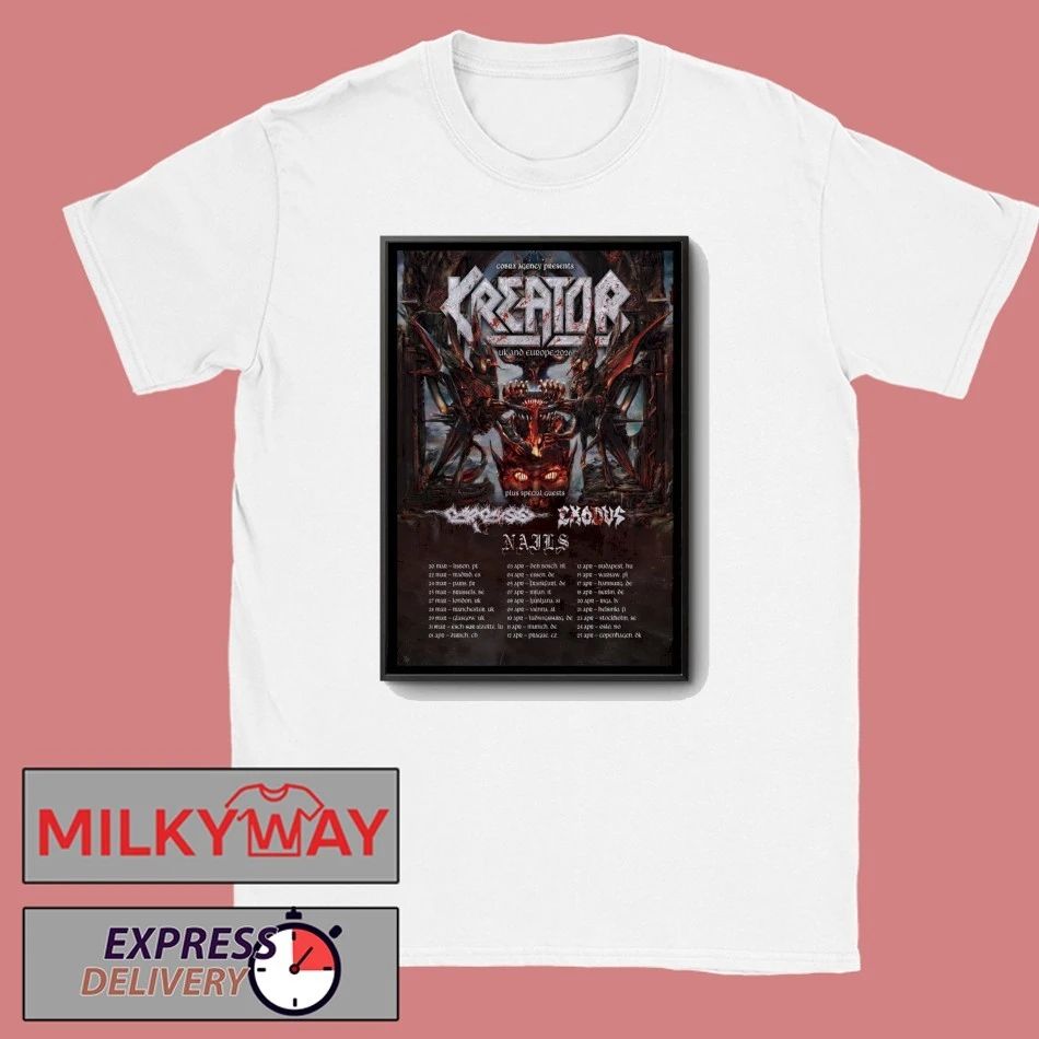 Poster Kreator Tour UK And EU 2026 shirt