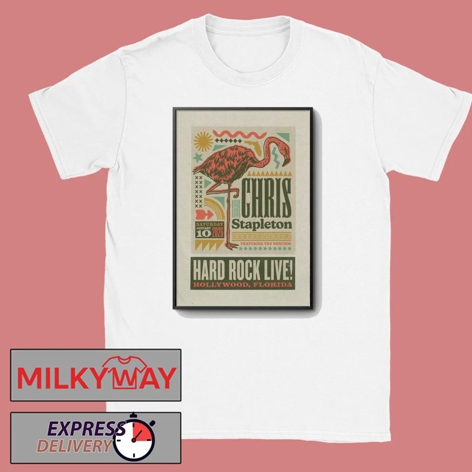 Chris Stapleton Event Hollywood FL On Jan 10 2026 Poster shirt