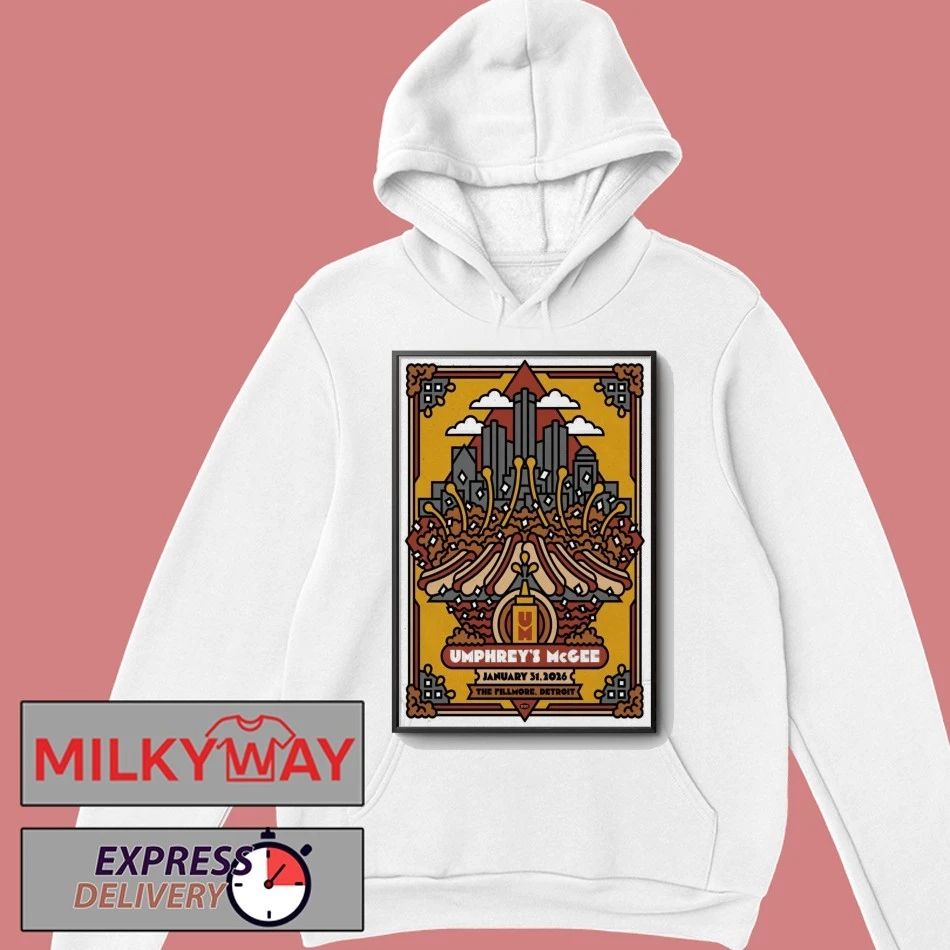 Umphrey’s McGee January 31 2026 At The Fillmore Detroit Show Poster shirt