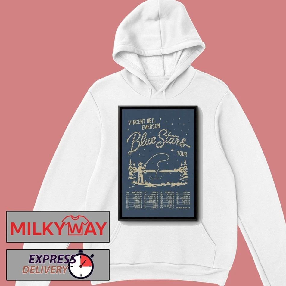 Vincent Neil Emerson Poster 2026 Blue Strars Tour- shirt