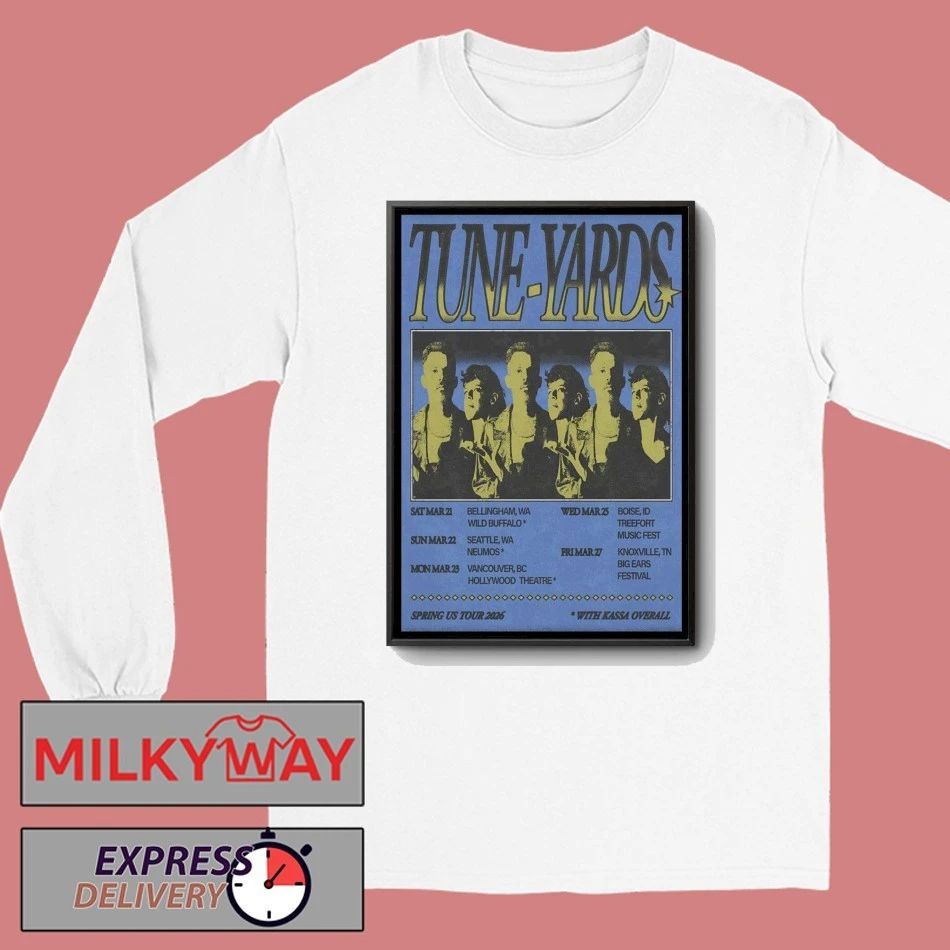 Tune Yards Spring US Tour 2026 Poster shirt